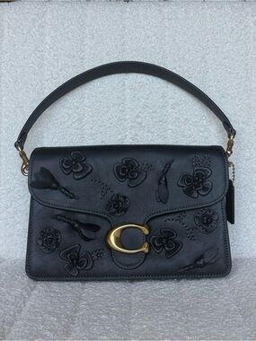 Coach Chain Tabby Floral - black
